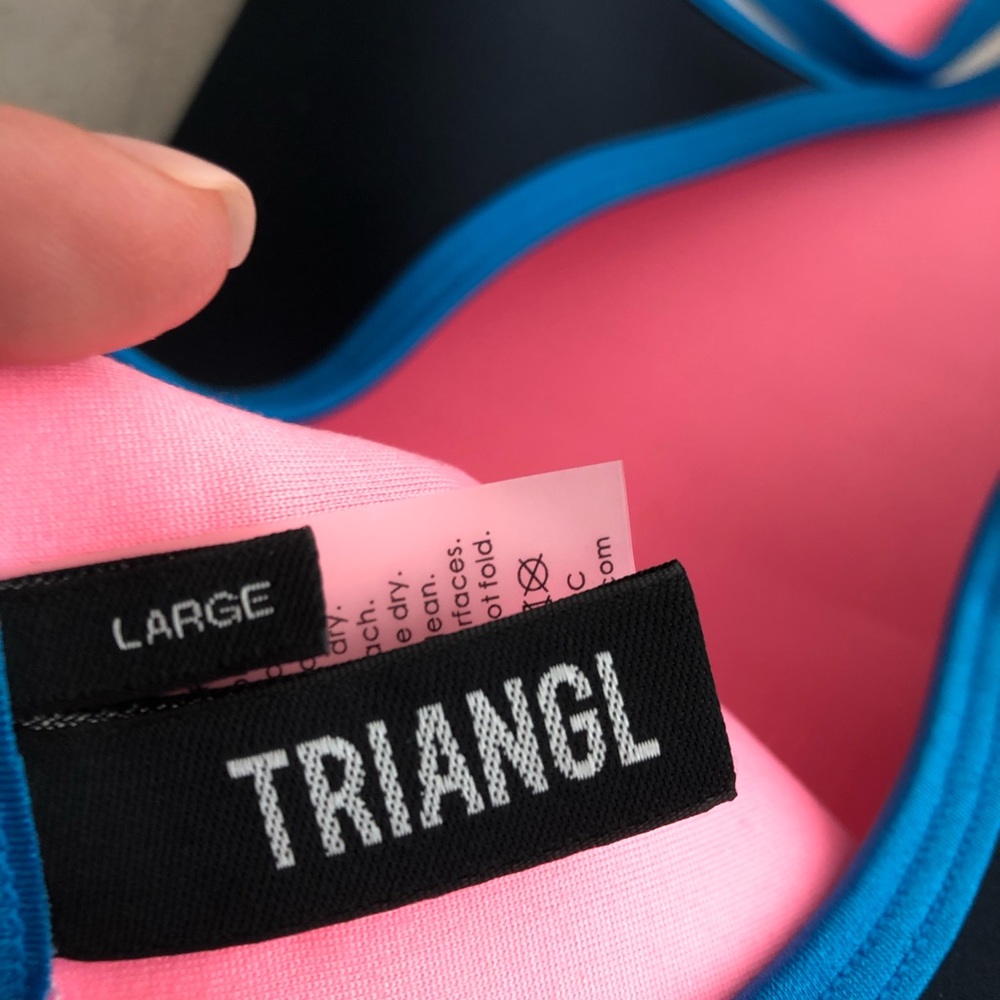 Triangl Swimwear Navy One Piece with Floral Detail - Picture 5 of 7